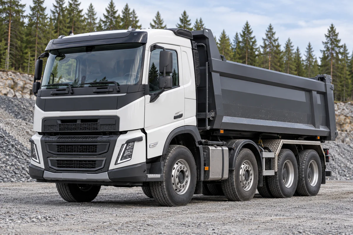 Volvo — кузов 20 м³ — Новая иллюстрация типа техники. Модель, наличие и параметры машины подтверждаются при заказе.